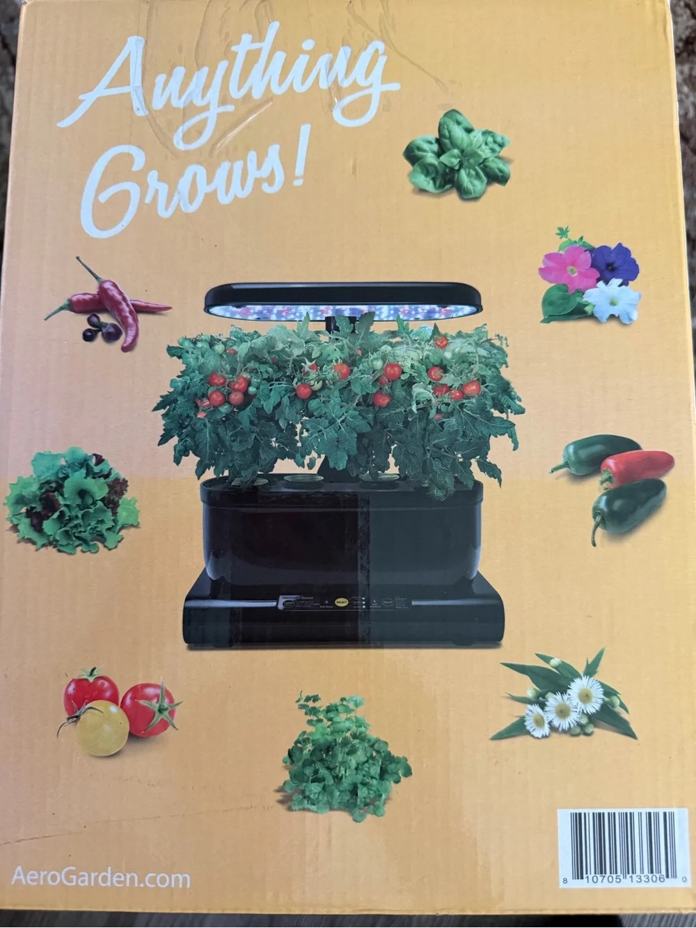 Miracle AeroGarden Harvest LED Indoor Garden — Black